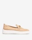 Unisa Finday Slip On Loafer Suede Leather Beige thumbnail