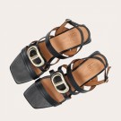 Billi Bi A6540 Black Nappa Leather Heel Sandal thumbnail