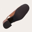 Billi Bi A6067 Slingback Heel Pump Light Brown Patent Leather With Black Patent Toe thumbnail