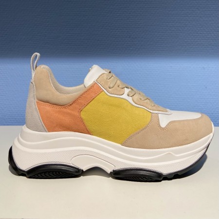 A4486 Ante Beige Multi Chunky Sneakers