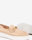 Unisa Finday Slip On Loafer Suede Leather Beige thumbnail