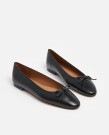 Flattered Bodil Leather Ballerina Black  thumbnail