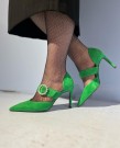 Billi Bi Pumps med strass A4613 Grass Green thumbnail
