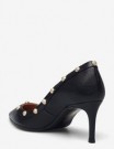0A11948 Black Buffalo Gold Stud Pumps thumbnail