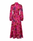 Cras LaraCras Long Wrap Dress Pink Garden  thumbnail