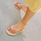 Tapered Flip Flop Beige thumbnail