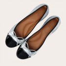 Billi Bi 00A6021 Black Patent Silver Ballerina  thumbnail