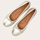 Billi Bi A6020 Gold Leather Ballerina  thumbnail