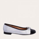 Billi Bi 00A6021 Black Patent Silver Ballerina  thumbnail