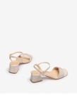 Unisa Kirk Heel Sparkly Sandal Platino thumbnail