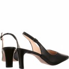 Hogl 7-10 6800 Black Leather Slingback Pumps thumbnail