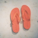 Slim Wide Strap Flip Flop Orange thumbnail