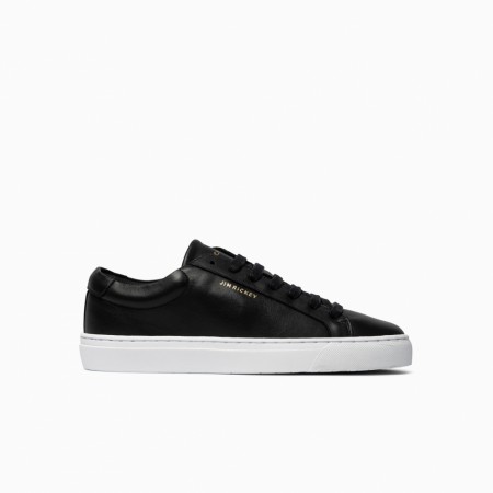 Jim Rickey Spin Leather Sort Sneaker Black