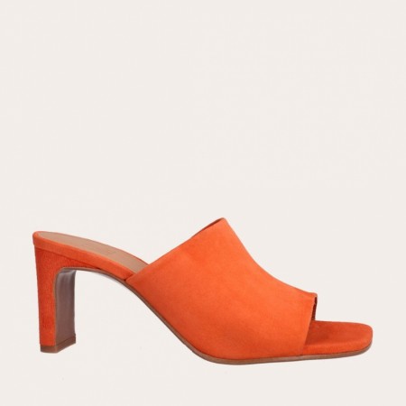 Billi Bi slip in sandal med hel A4651 Oransje