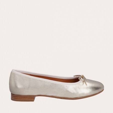 Billi Bi A6020 Gold Leather Ballerina 