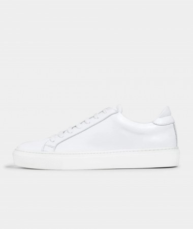 Type White Leather Sneakers