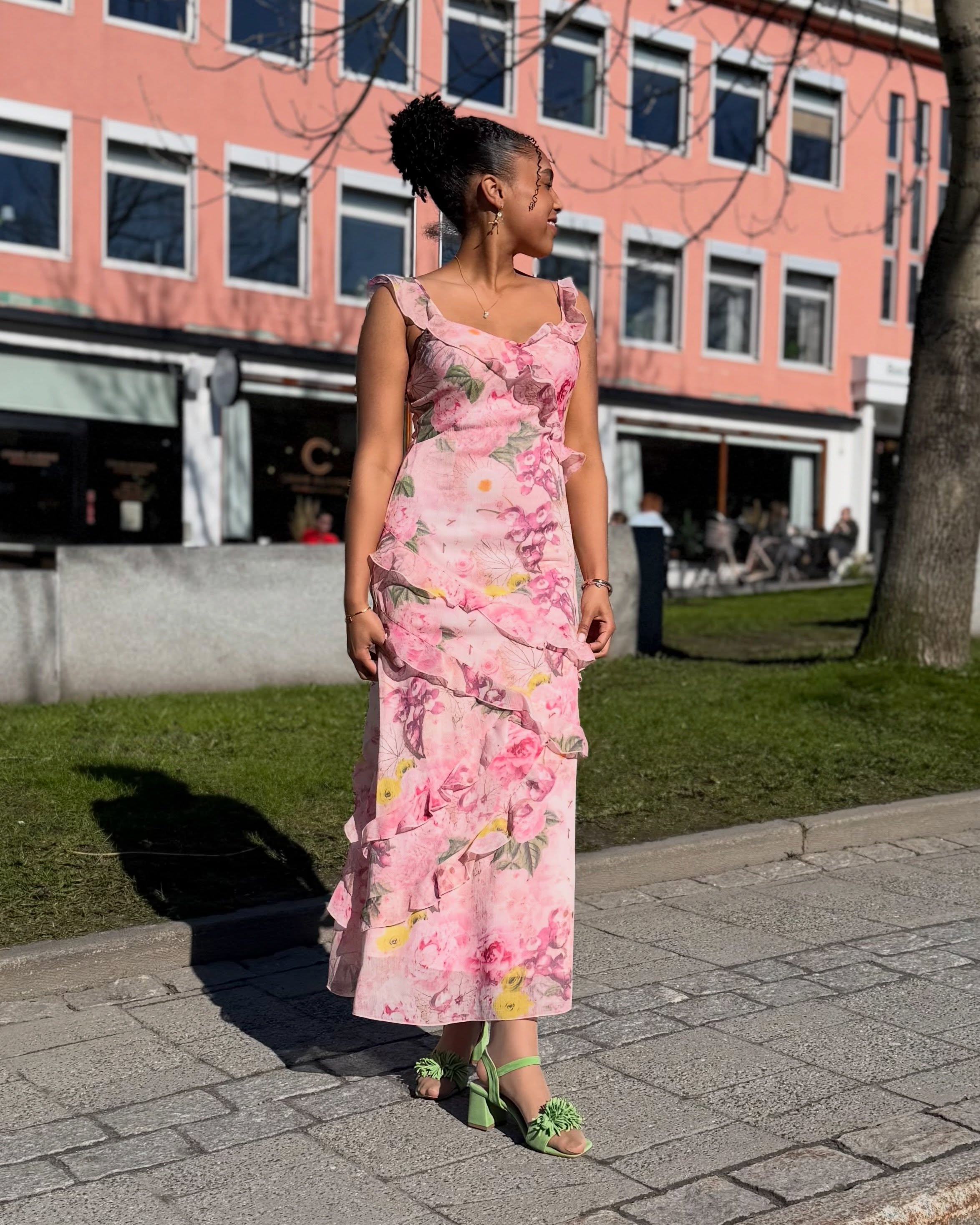 Mila Sandal Kiwi Grønn Bukela 