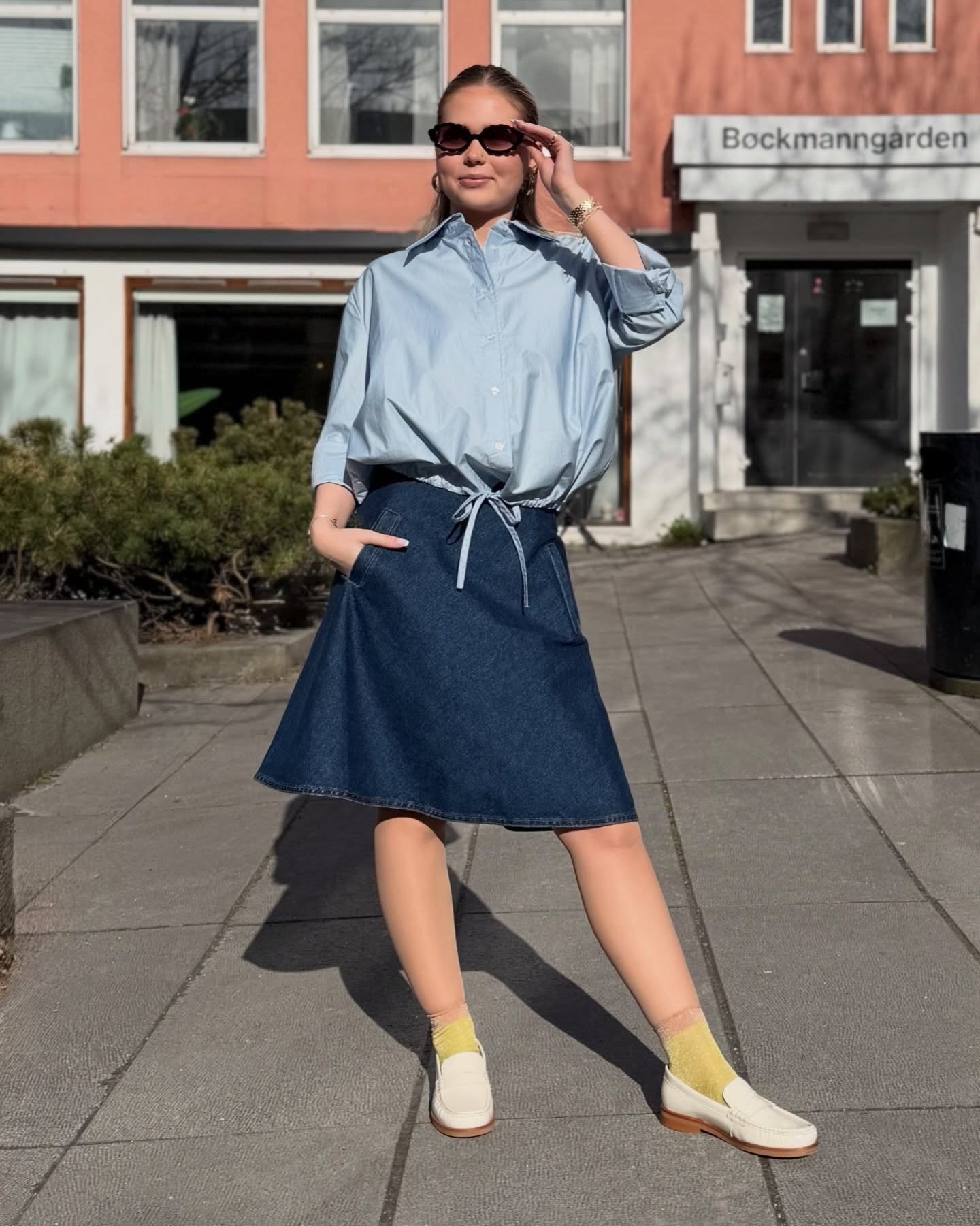 loafer og Denimskjort
